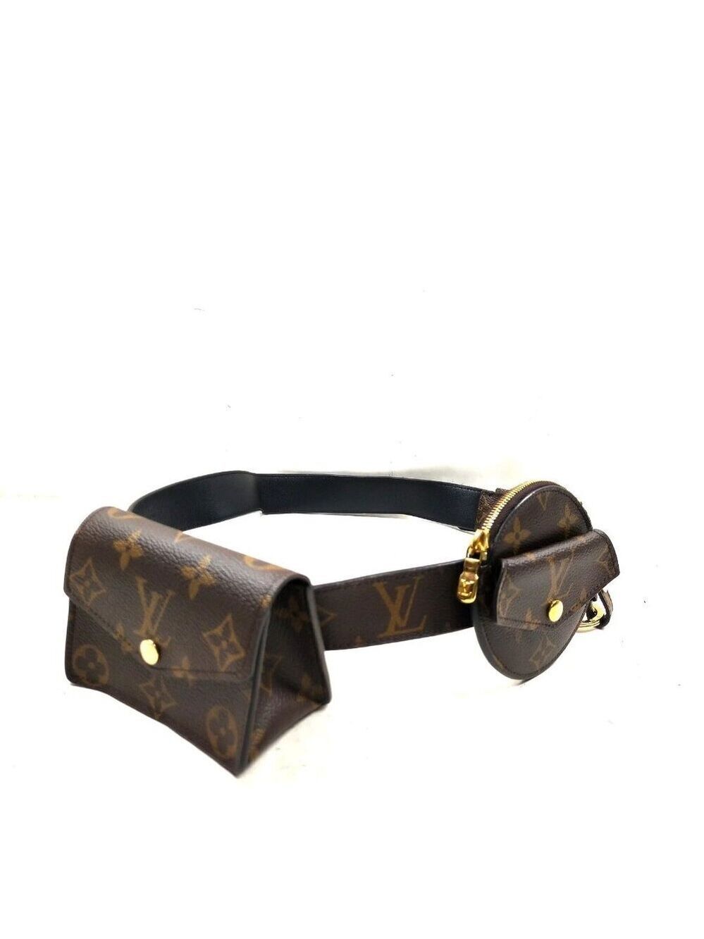 Louis Vuitton LV Waist Pouch Brown Monogram 900-070525
